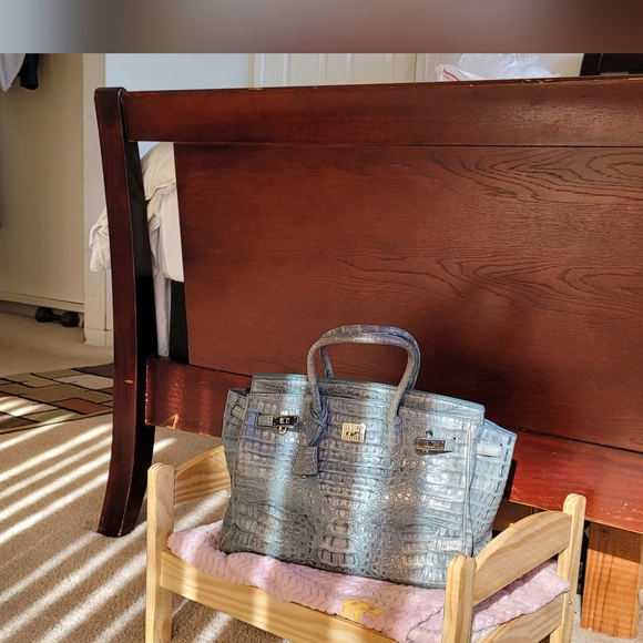 Awesome real crocodile buckle handle bag - Picture 2 of 16